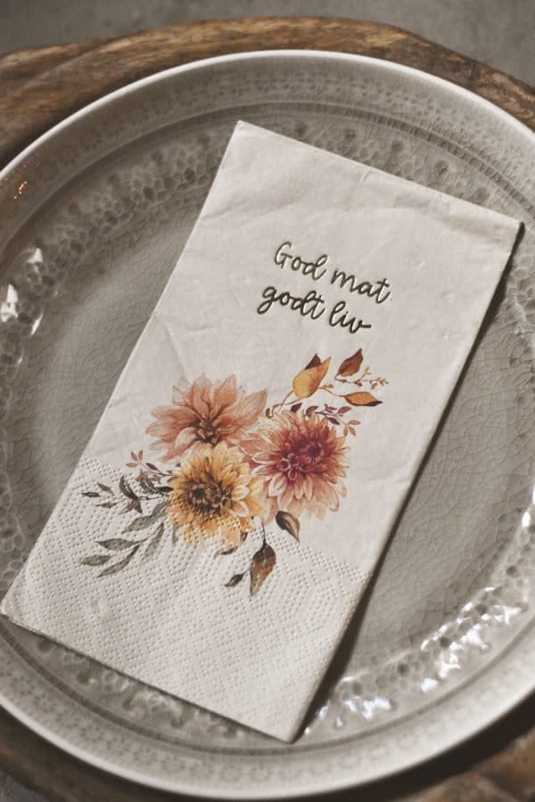 Serviett buffet "god mat godt liv" - Bilde 3
