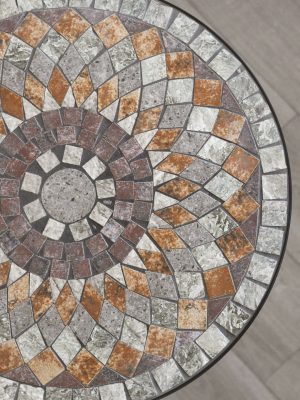 Mosaikkbord rundt d 60 cm Piemonte