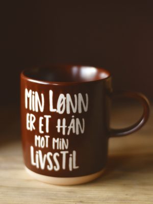 Krus med tekst