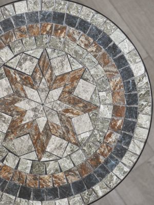 Mosaikkbord rundt d 60 cm Sorrento