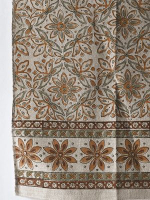 Duk Sofie 140x240 cm offw med mønster 100% bomull