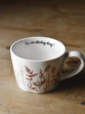 Fie krus 10x7,5 cm Eng "Ha en deilig dag"