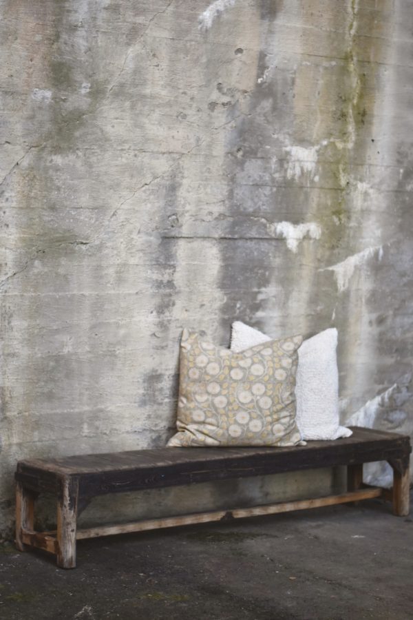 Vintage benk m riller 153x30x31cm