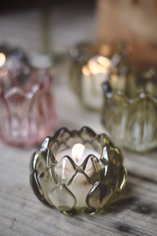 Lysglass artisjokk 8x5 cm grønn - Bilde 2