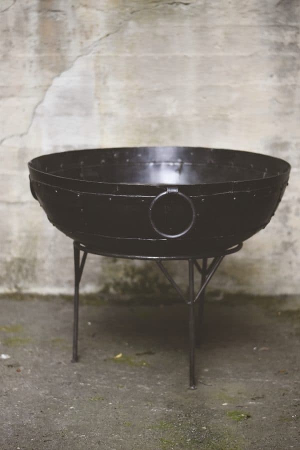Bålpanne/grill i metall D:cm/H:55cm