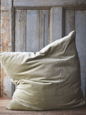 Putetrekk bomullsvelur 60x60 cm lys grønn