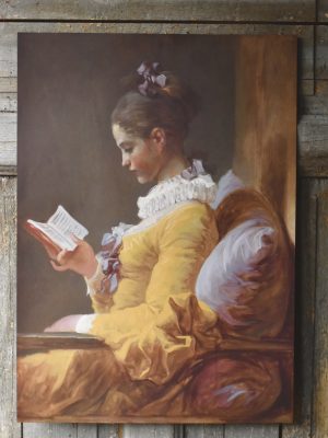 Poster 50x70 cm lesende kvinne