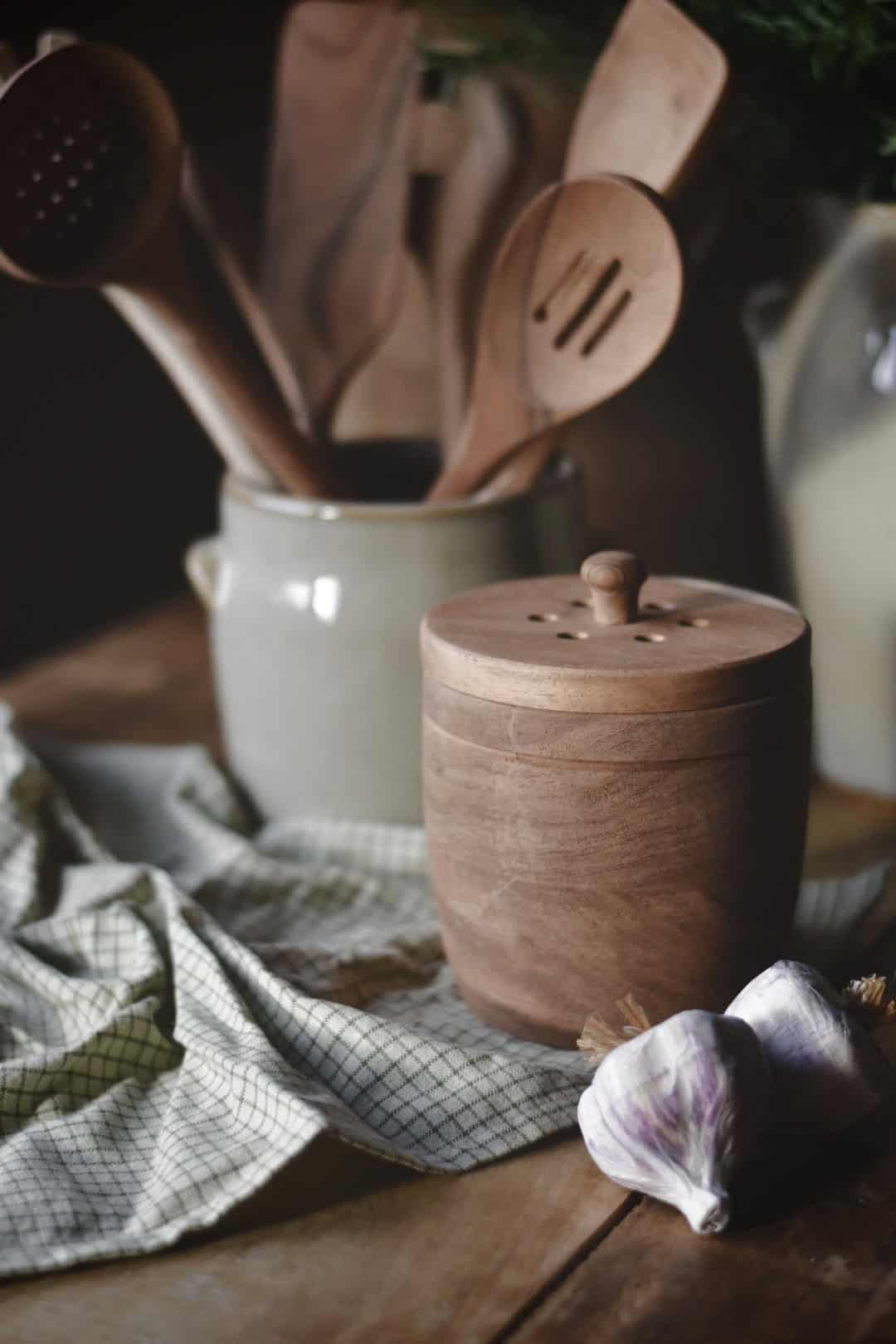 Hvitløkskrukke 12x15 cm - Bilde 3