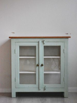Vintage skap lys grønt 80x35x80cm
