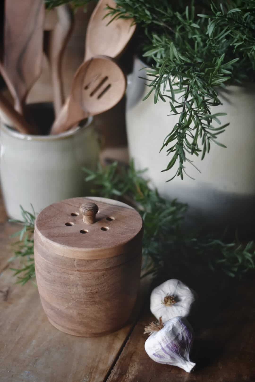 Hvitløkskrukke 12x15 cm - Bilde 2