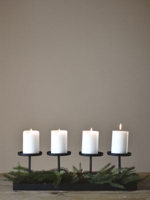 Adventstake smijern kubbelys 50x10x15 cm