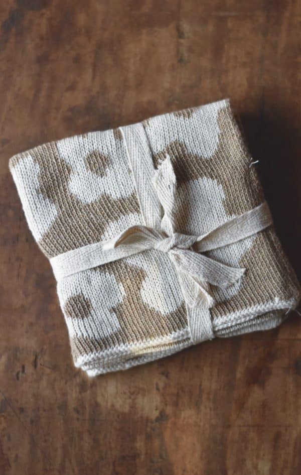 Klut blomst 25x25 cm sand 2pk - Bilde 2