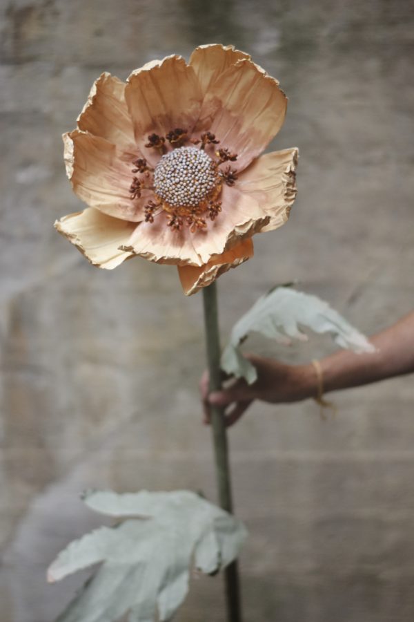 Papirblomst anemone 150 cm gul - Bilde 2