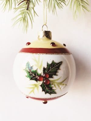 Julekule kristhorn d 8 cm