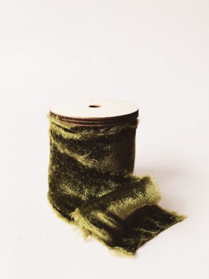 Velurbånd 5 cm, 3 meter grønn