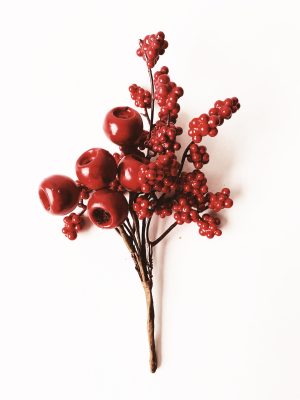 Bærbukett 20 cm rød