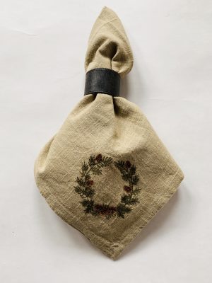 Tøyserviett 45x45 cm krans