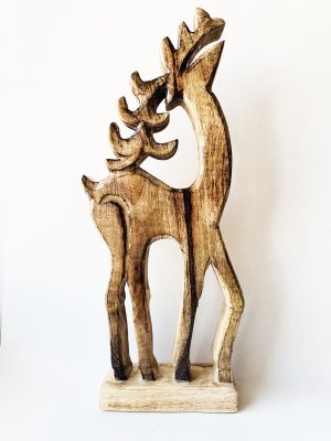 Hjort emaljert brun h 50 cm (sjekk størrelsen!)