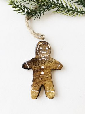 Heng pepperkake h 8 cm 60 stk i glasskrukke