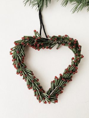 Heng perler hjerte 11x10 cm