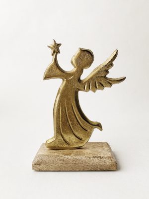 Engel metall h 17 cm