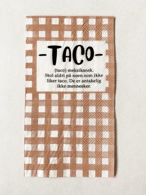 ServiettTaco 33x44 cm