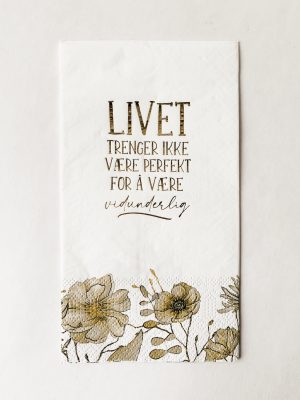 Serviett buffet "livet - vidunderlig"