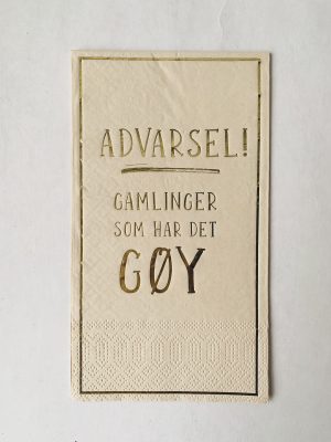 Serviett buffet "Gamlinger som har det gøy" bambus