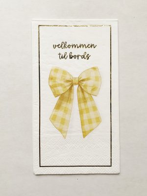 Serviett buffet Gul sløyfe