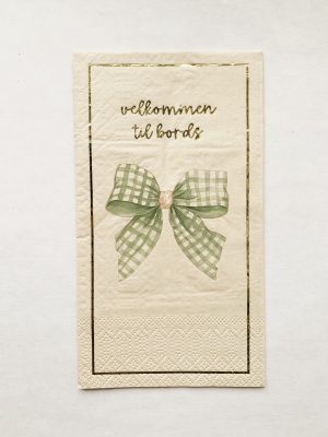 Serviett buffet Grønn sløyfe