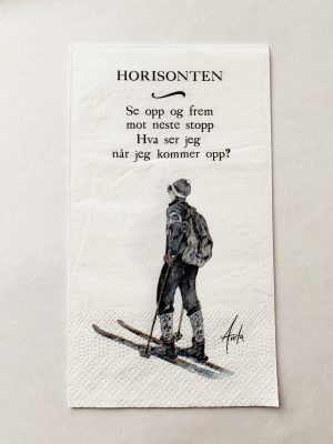Serviett buffet "Horisonten" Akvarell malt av Anita Sletten Nordicwild