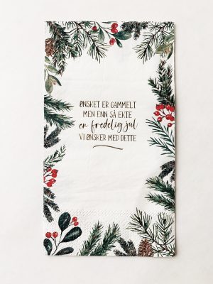 Serviett buffet "en fredelig jul"