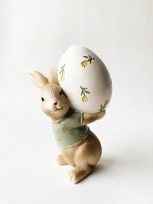 Kanin m egg på ryggen h 15 cm