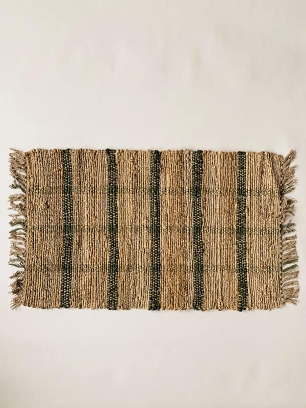 Dørmatte ruter 50x70 cm grønn