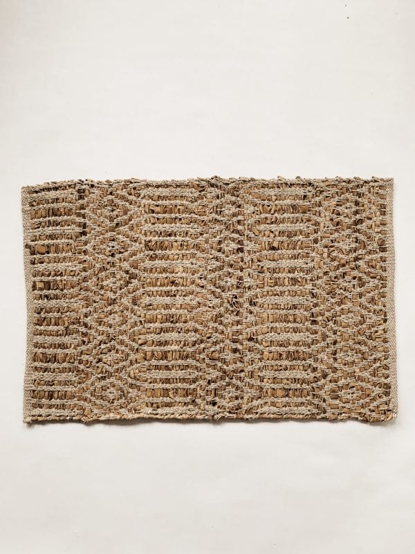 Dørmatte skinn 50x70 cm mønstret rust