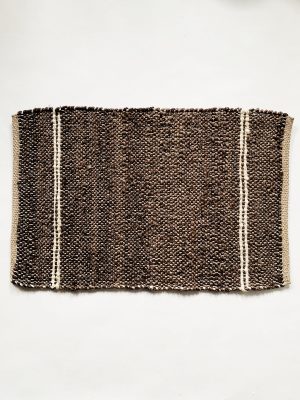 Dørmatte jute 50x70 cm brun
