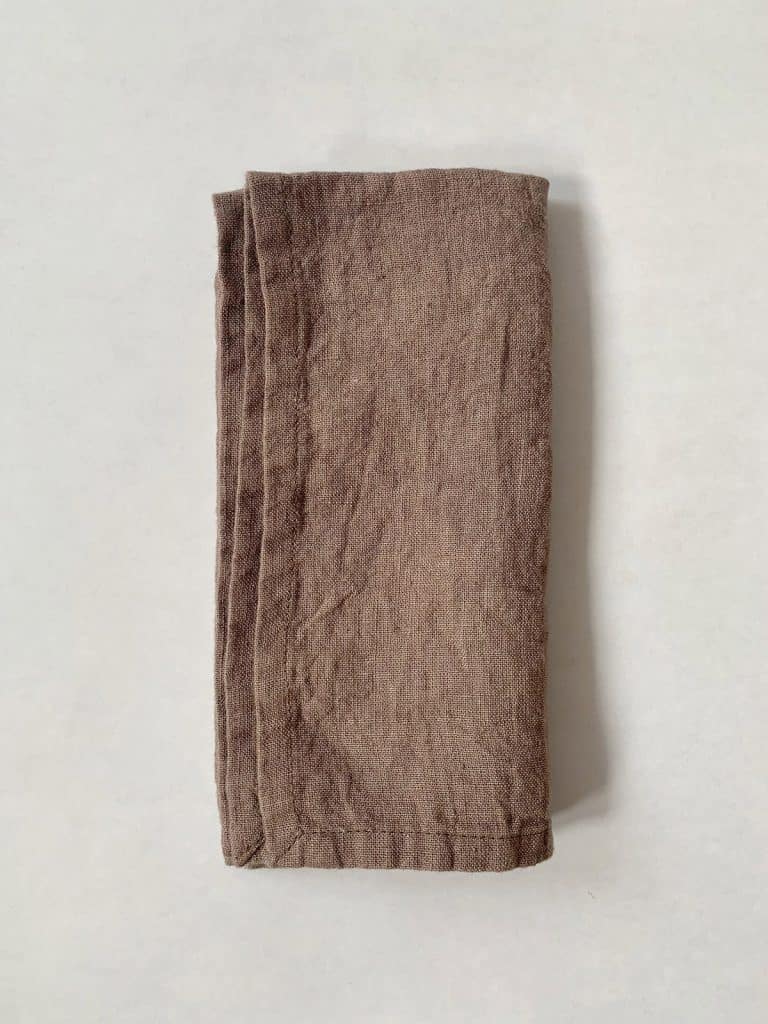 Serviett lin 45×45 cm bark