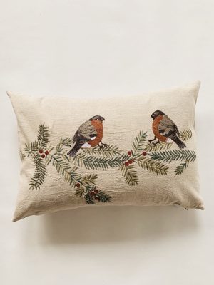 Putetrekk broderi 40x60 cm fugler