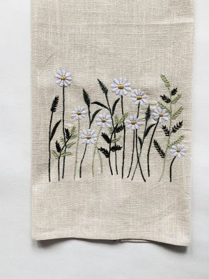 Kjøkkenhåndkle 50x70 cm eng margeritter