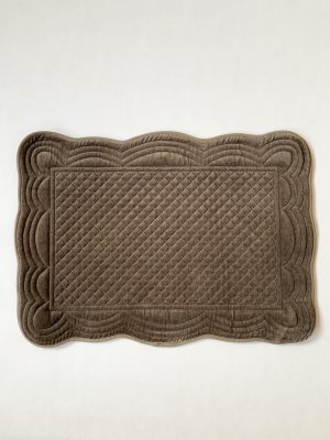 Spisebrikke quiltet 35x50 cm bomull muldvarp