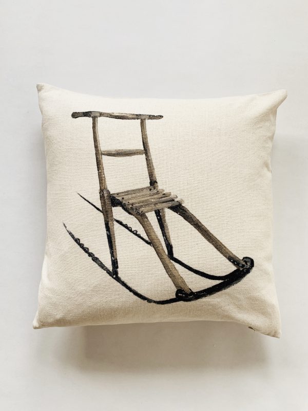 Putetrekk 50x50 cm spark Akvarell malt av Anita Sletten Nordicwild