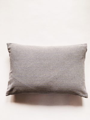Putetrekk stripet bomull Ida 40x60 cm lys blå