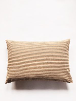 Putetrekk stripet bomull Ida 40x60 cm beige