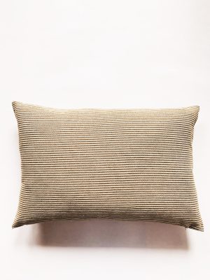 Putetrekk stripet bomull Ida 40x60 cm grønn