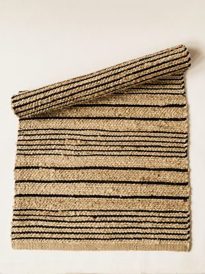 Rye jute m sorte striper 70x160 cm