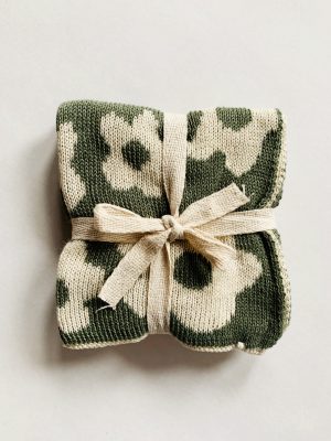 Klut blomst 25x25 cm grønn 2pk