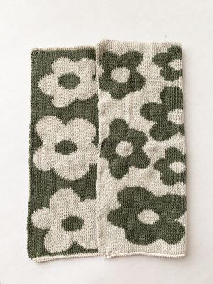 Klut blomst 25x25 cm grønn 2pk
