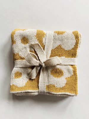 Klut blomst 25x25 cm gul 2pk