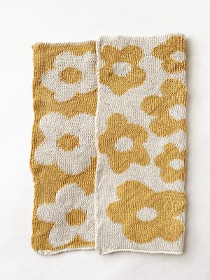 Klut blomst 25x25 cm gul 2pk