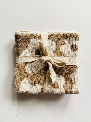 Klut blomst 25x25 cm sand 2pk